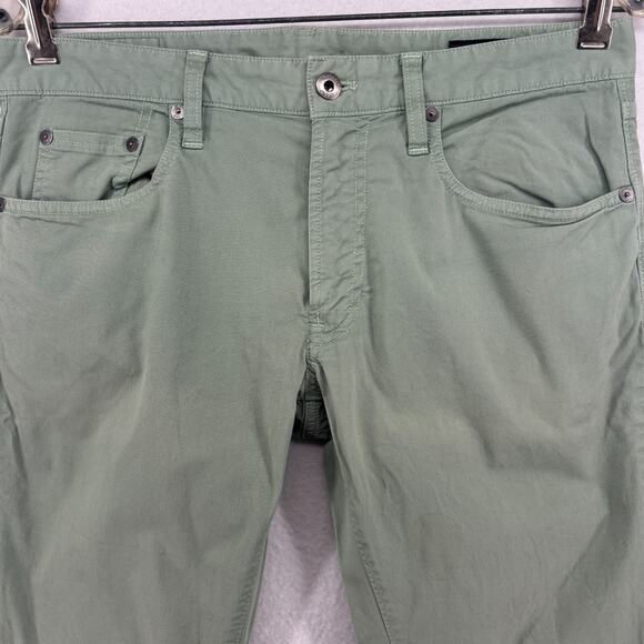 BONOBOS Jeans Mens 31x30 Premium 4-Way Stretch Slim Denim Cotton Stretch Green - Picture 3 of 16